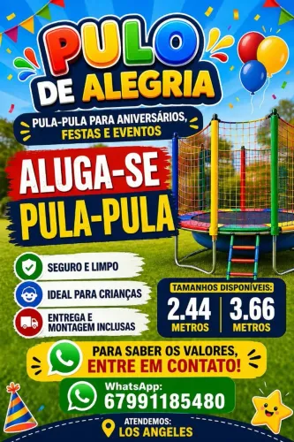 Cama elástica aluguel 