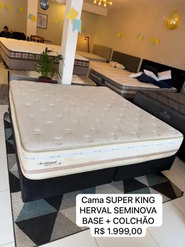 Cama Super KING HERVAL SEMINOVO - ENTREGAMOS