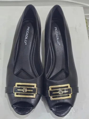 Sapatilha Peep Toe Picadilly- semi novo