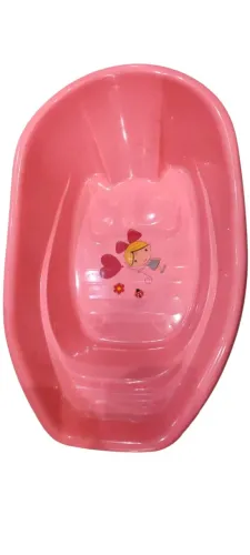 banheira para bebe banho infantil 68x44x17cm  mz-88056 rosa
