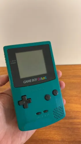 Game Boy Color Teal Para Reforma Tela Escura
