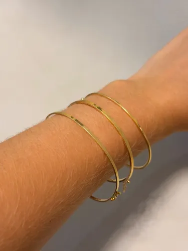 Bracelete  de ouro 18k nova garantia eterna certificado loja 