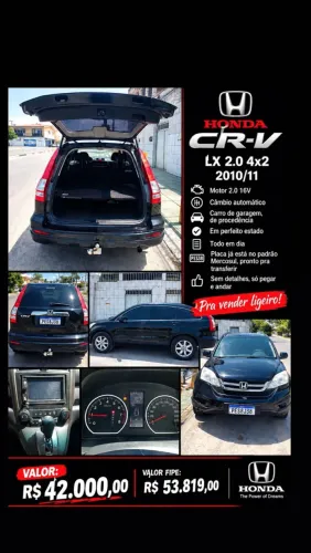 Honda CR-V LX 2.0 16V 2wd/2.0 Flexone Aut. 2010