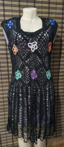 Vestido de crochê