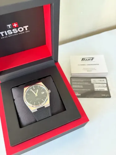 Relógio Tissot PRX Powermatic 80 Automático Preto 40mm - COMPLETO - PRONTA ENTREGA