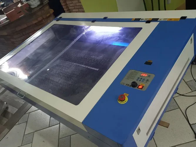 Maquina corte Laser Co2 130 watts 130x90cm com ou sem chiller ou com tubo de 100 watts