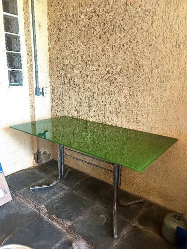 Mesa de Vidro - Verde