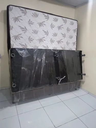 Cama King Bases Mais Colchão De Mola Ensacada Higienizada