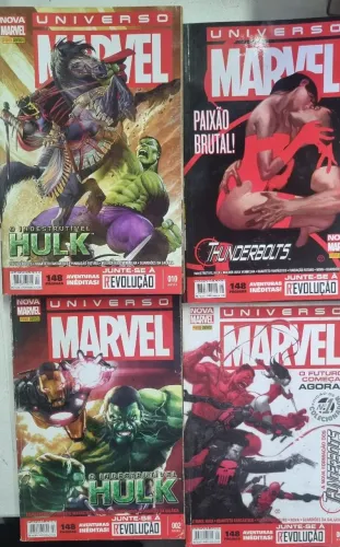 Lote 45 hqs universo marvel.