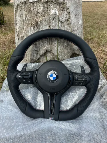 Volante BMW M All Black Black Piano Couro Nappa Airbag Paddle Shift