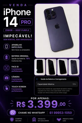 iPhone 14 Pro 256GB Deep Purple