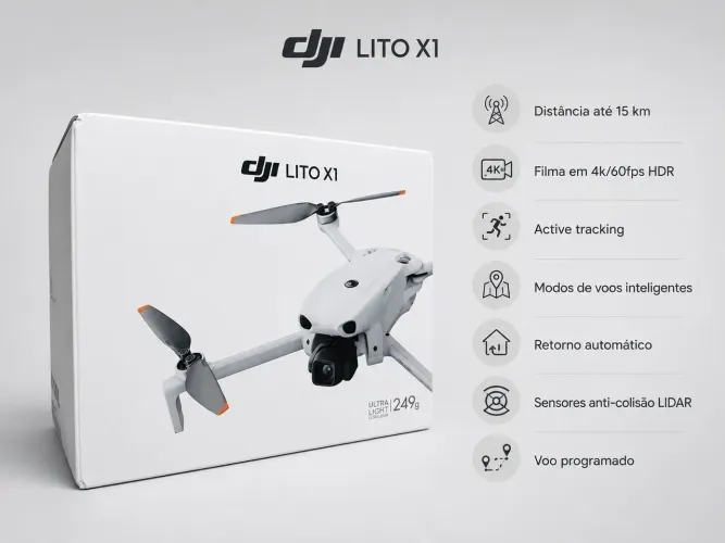 DJI Lito X1 standart RCN3 LACRADO lançamento com NF