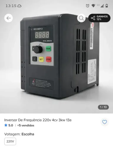 Inversor 220v bivolt para trifásico