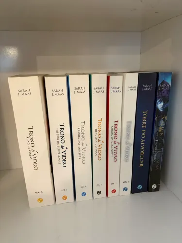 Coleção completa kit saga trono de vidro sarah j maas