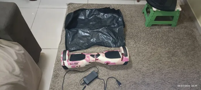 Hoverboard pouco tempo de uso + carregador + capa