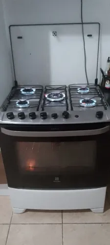 Fogão funcionando tudo! Electrolux 5bocas