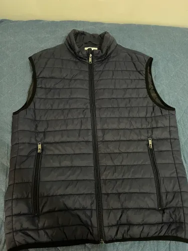colete puffer azul marinho da Zara