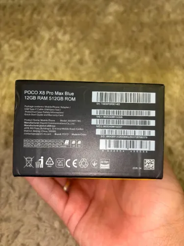 POCO X8 PRO MAX 512GB 12GB RAM - NOVO LACRADO