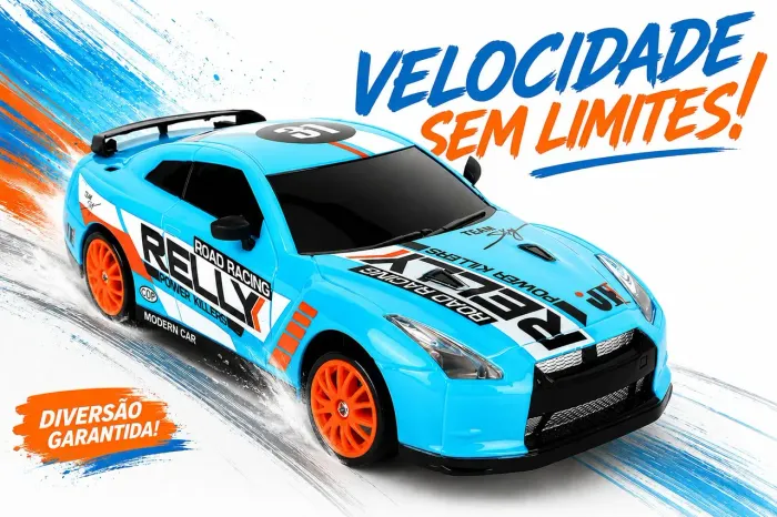 Carrinho 1:24 Racing Control Drift X Azul