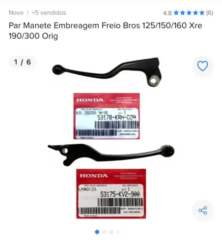 Peças para moto XRE