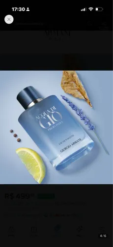 Aqua do gio 100 ml no precinho