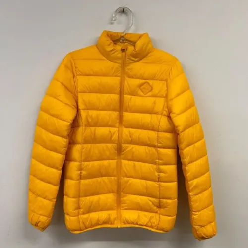 Jaqueta Puffer fila amarela p feminina