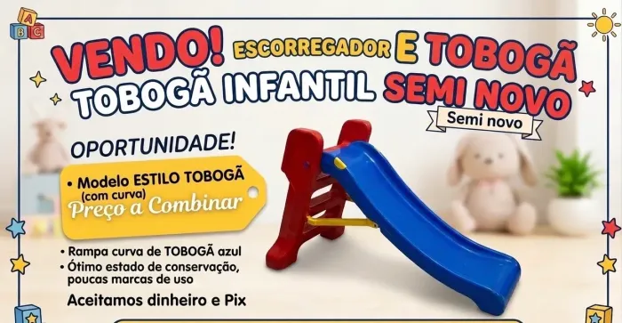 Escorregador Infantil com Tubogã