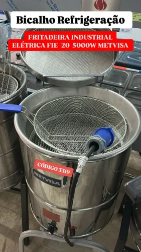 FRITADEIRA INDUSTRIAL ELETRICA FIE 20 5000W METVISA