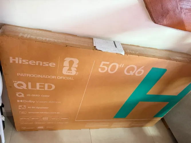 TV Hisense 50 QLED 4K com IA - NOVA NA CAIXA