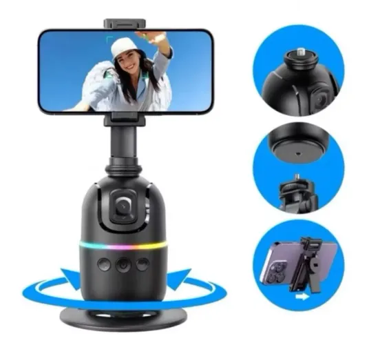 Suporte celular e câmera 360° Rastreamento facial