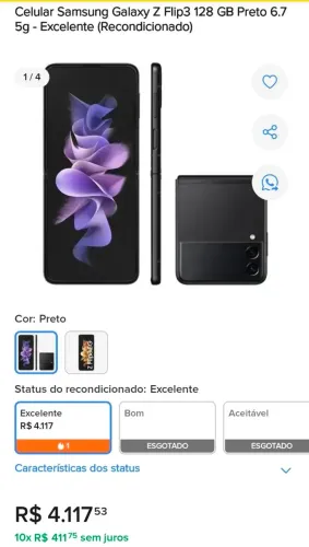 SAMSUNG FLIP3 5G 256GB / 8+8RAM