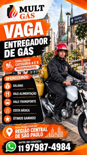 Entregador de Gás. A e B