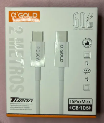 ? Cabo USB-C para USB-C - 2 metros