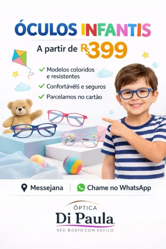Óculos infantil com conforto e segurança
