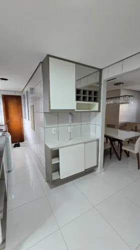 100% Mobiliado no Condomínio Solar da Praia 124m² c/ 3 Suítes no 11º Andar na Ponta Negra