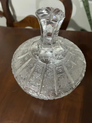 Belíssima Bomboniere em Cristal antiga - possivelmente Bohemia