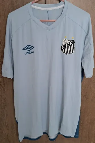 Camisa de Treino do Santos FC Azul Clara