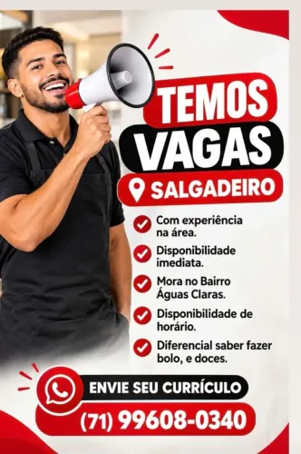 Oportunidade auxiliar salgadeiro