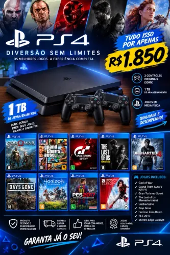 PlayStation 4 slim (Oferta imperdível)