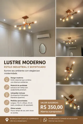Lustre + lampadas