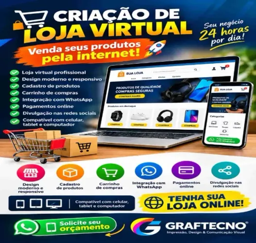 Criação de loja virtual para sua empresa ! venda mais