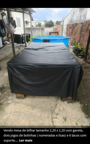 Mesa de bilhar 2,20x1,20