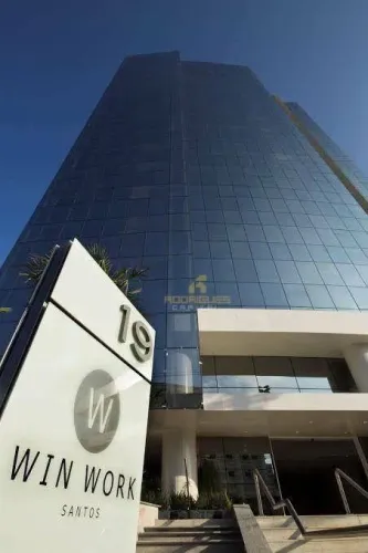 Sala para locação no Edif. WinWork Santos - Gonzaga - Alto padrão
