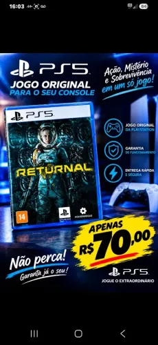 JOGOS DO PS5, MÍDIA FÍSICA.