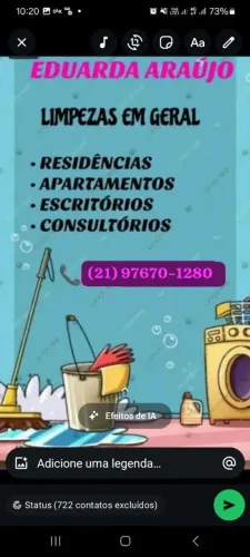 TRABALHO COMO DOMÉSTICA MENSALISTA , DIARISTA E BABÁ  ! 