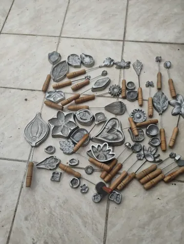 kit de frisadores de alumínio fundido com cabos de madeira