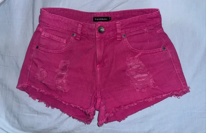 Short jeans rosa LE LIS BLANC