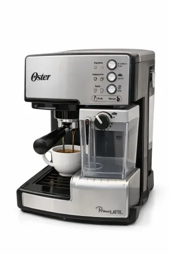 Cafeteira Espresso Oster PrimaLatte Completa + Kit Barista