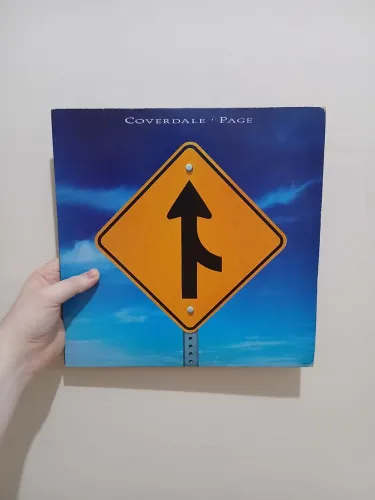 LP Vinil Coverdale Page - 1993 nacional com encarte papel grosso