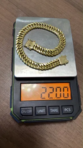 Pulseira ouro 18k apenas 400 a grama com 30% defesa